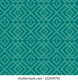 Decorative seamless turquoise texture. Ethnic traditional background