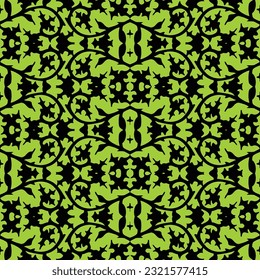 Decorative seamless vector art, Textile fabric print design