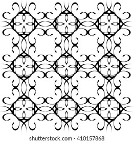 Decorative seamless vector background with abstract elements
