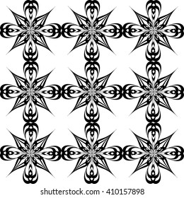Decorative seamless vector background with abstract elements
