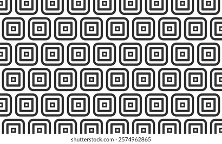 Decorative Seamless vector geometric ,Curve and Square shape pattern background