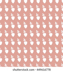 Decorative seamless vector retro background with abstract apple