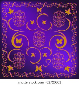Decorative seamless wallpaper with  abstract east ornament