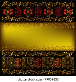 Decorative seamless wallpaper with east ornament