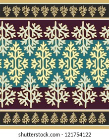 decorative seamless winter orient pattern
