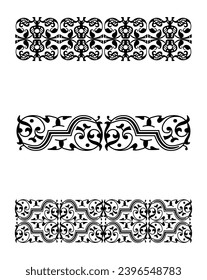 Decorative set of border collection