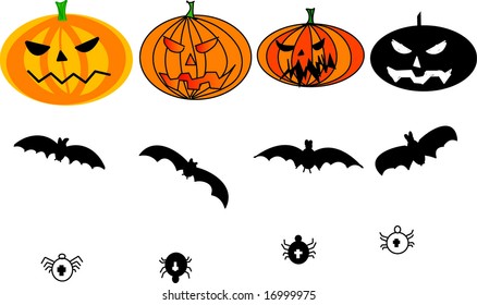 decorative set of halloween