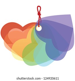 Decorative seven hearts