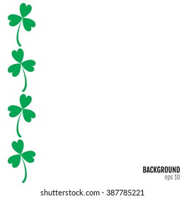 Decorative Shamrock, clover design St. Patrick's Day. Vector
