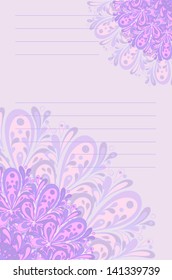 Decorative sheet for letter