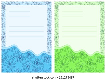 Decorative sheets for letters 