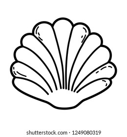 decorative shell isolated icon