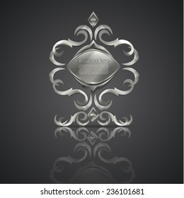 decorative shiny banner. logo