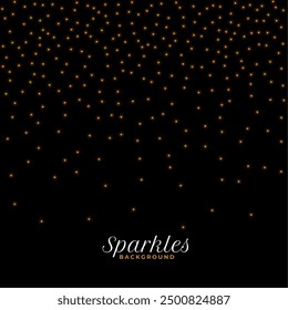 decorative and shiny sparkle dark background design vector