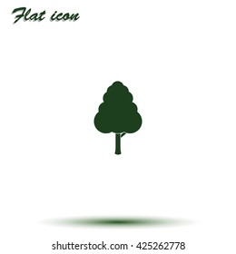 Decorative simple tree icon