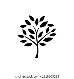 Decorative simple tree icon vector illustration eps 10