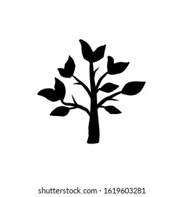 Decorative simple tree icon vector illustration eps 10