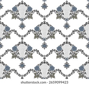 decorativo cor única preto e branco jacquard padrão de fundo design