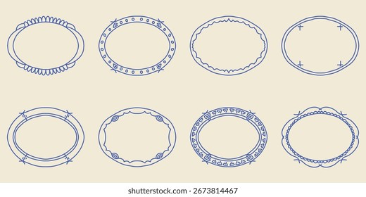 Decorative Sketch Hand Drawn Frame Collection