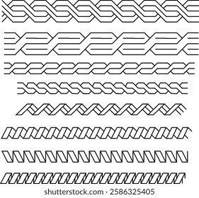 Decorative Sketchy Vector Border Collection Pro Vector
