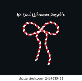 decorative slogan with rope bow, vector for fashion designs