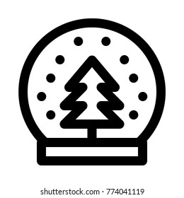 Decorative snow globe