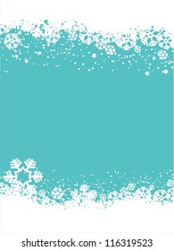 Decorative Snowflake Background