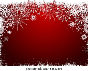 Decorative snowflake background