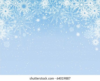 Decorative snowflake background