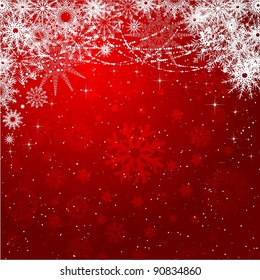 Decorative snowflake background