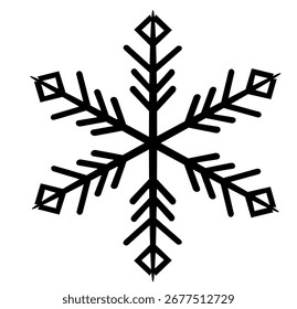 desenhos decorativos flocos de neve em preto e azul claro. Perfeito para temas de inverno, decorações de Natal, fundos de férias e projetos gráficos festivos.