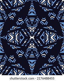 Decorative snowflake drawing. Vector graphic.