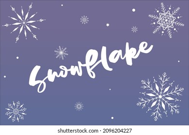 Decorative snowflake, used for background, sophisticated icon