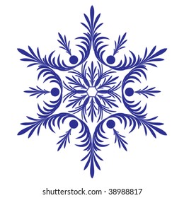 Decorative snowflake. Vector.