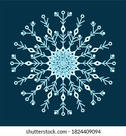 decorative snowflakes for the design and decoration of websites, posters, etc.