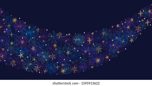 Decorative snowflakes and stars.C hristmas wallpapers for your desktop.