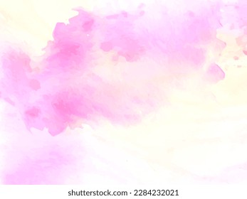 Decorative soft colorful pink watercolor texture design background vector