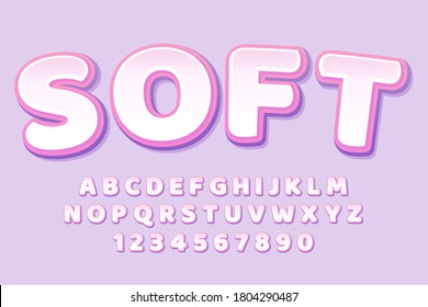 Decorative Soft Font And Alphabet