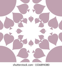Decorative Spade Frame or Background Template