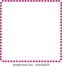 Decorative Spade Frame Decal Element or Template