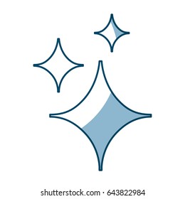 Decorative sparks isolated icon