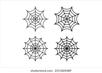 Ilustração decorativa do vetor da rede de aranha