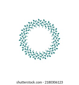 Zierspirale, floraler Rahmen, Vektorgrafik