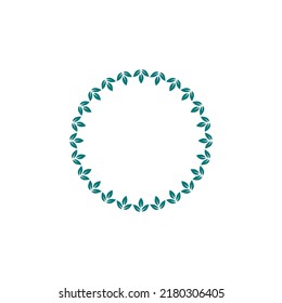 Decorative spiral floral frame vector stock illustration