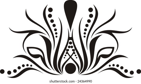 decorative spiral set scroll design elements