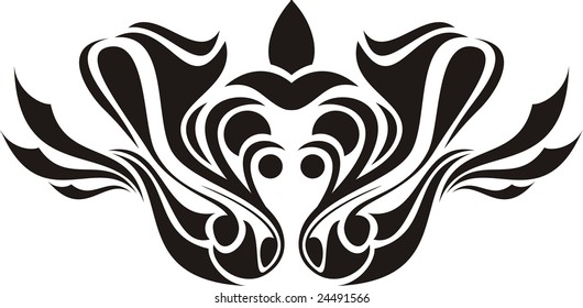 decorative spiral set scroll design elements