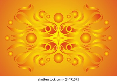 decorative spiral set scroll design elements