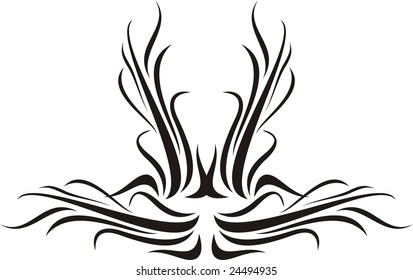 decorative spiral set scroll design elements