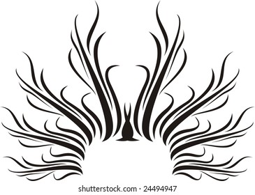 decorative spiral set scroll design elements