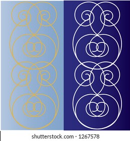 vector de formas espirales decorativas